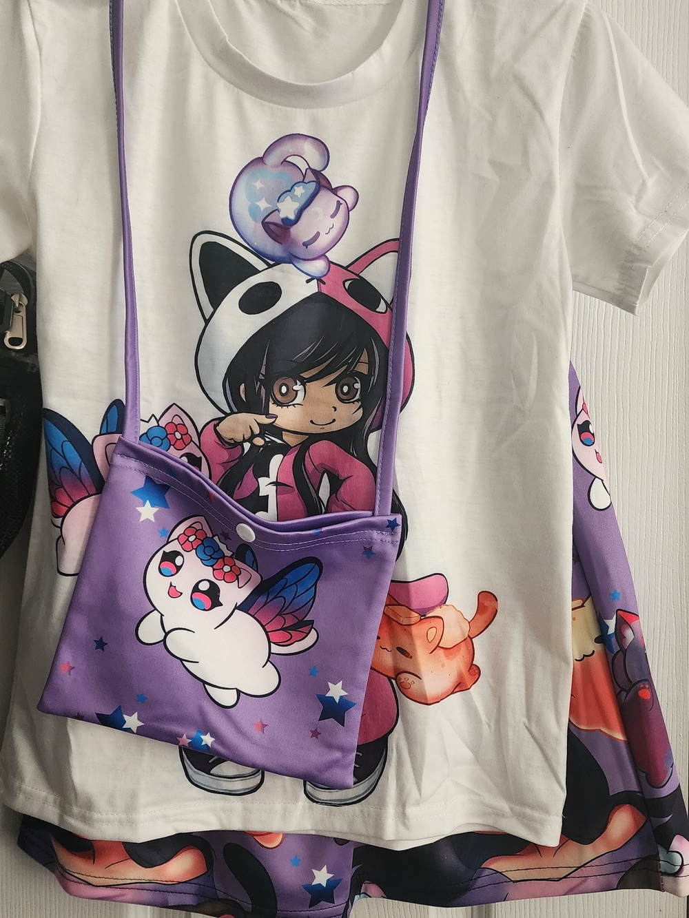 Apamau Shirt, Skirt, and Purse Set
